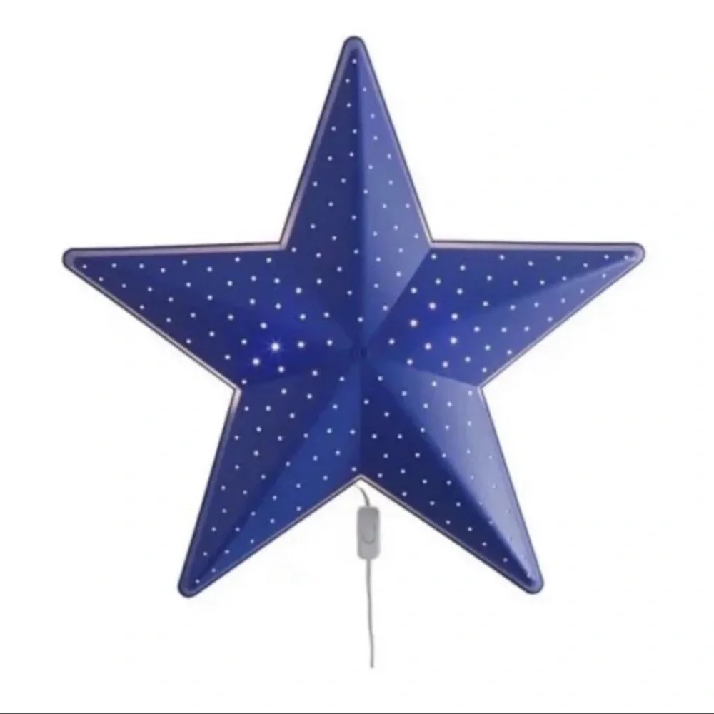 IKEA SMILA STJARNA Blue Star Lamp
